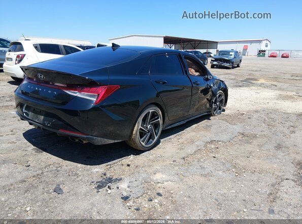KMHLR4AF2PU625205 2023 HYUNDAI ELANTRA Black Tył prawy