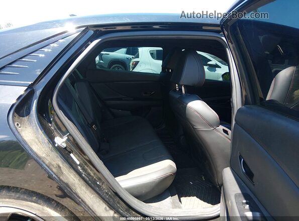 KMHLR4AF2PU625205 2023 HYUNDAI ELANTRA Black Widok naklejki z numerem VIN