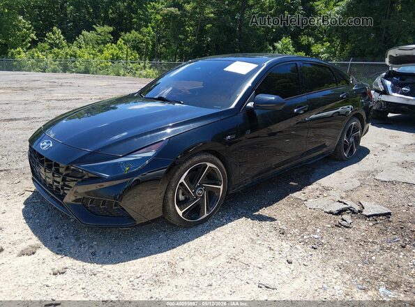 KMHLR4AF2PU625205 2023 HYUNDAI ELANTRA Black Przód lewy