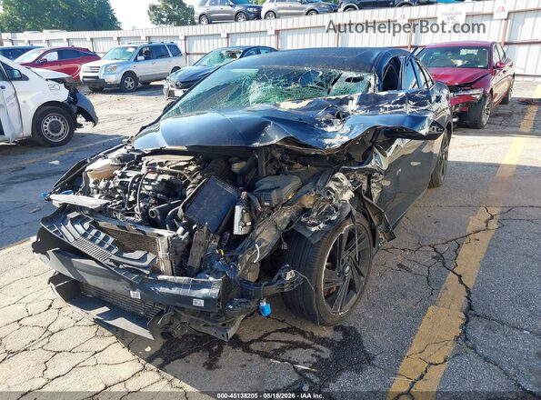 KMHLR4AF3MU108040 2021 HYUNDAI ELANTRA Черный Вид спереди