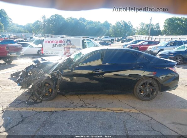 KMHLR4AF3MU108040 2021 HYUNDAI ELANTRA Черный Вид задней части салона