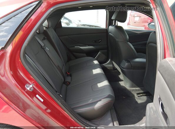 KMHLR4AF3PU464816 2023 HYUNDAI ELANTRA Красный Вид наклейки с VIN-кодом