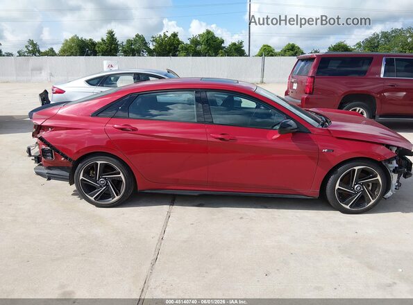 KMHLR4AF3PU464816 2023 HYUNDAI ELANTRA Красный Панорамный вид салона 360°