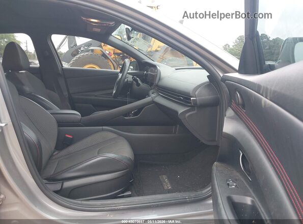 KMHLR4AF3PU499601 2023 HYUNDAI ELANTRA Серебряный Вид салона спереди