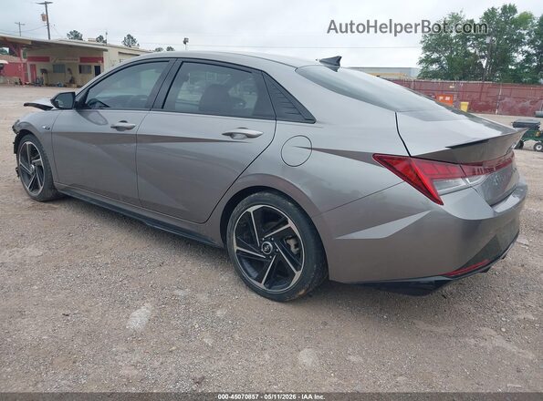 KMHLR4AF3PU499601 2023 HYUNDAI ELANTRA Серебряный Задняя левая четверть