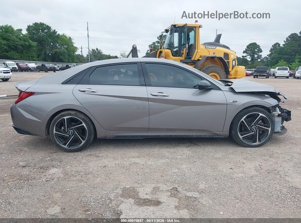 KMHLR4AF3PU499601 2023 HYUNDAI ELANTRA Серебряный Панорамный вид салона 360°