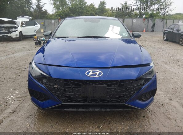 KMHLR4AF3PU534024 2023 HYUNDAI ELANTRA Blue ხელსაწყოთა პანელის ხედი