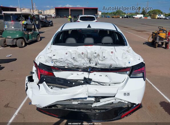 KMHLR4AF4MU197407 2021 HYUNDAI ELANTRA White წინა ხედი