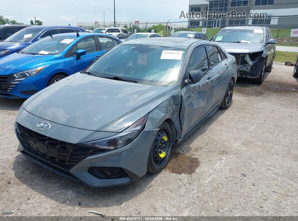 KMHLR4AF4PU437155 2023 HYUNDAI ELANTRA Серый Передняя левая четверть