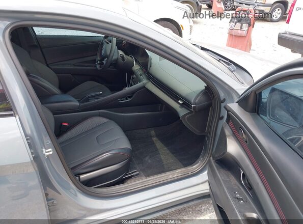 KMHLR4AF4PU437155 2023 HYUNDAI ELANTRA Серый Вид салона спереди