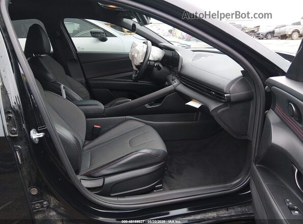 KMHLR4AF5PU534977 2023 HYUNDAI ELANTRA Black წინა სალონის ხედი