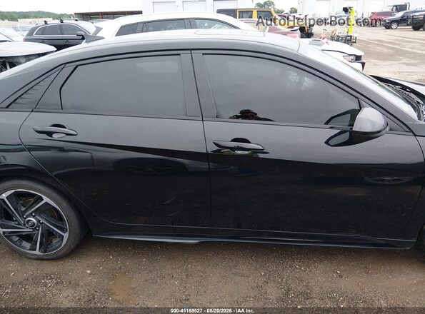 KMHLR4AF5PU534977 2023 HYUNDAI ELANTRA Black უკანა სალონის ხედი