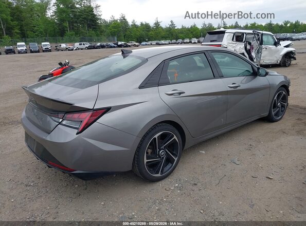 KMHLR4AF7NU276166 2022 HYUNDAI ELANTRA Gray Հետևի աջ