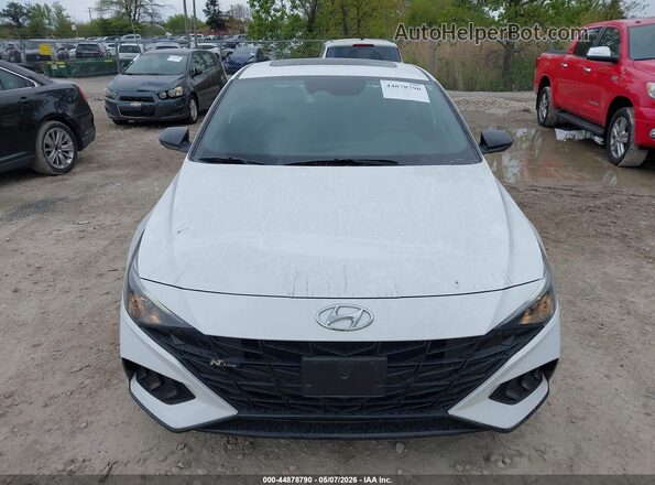 KMHLR4AF7PU397850 2023 HYUNDAI ELANTRA White Вид щитка приладів