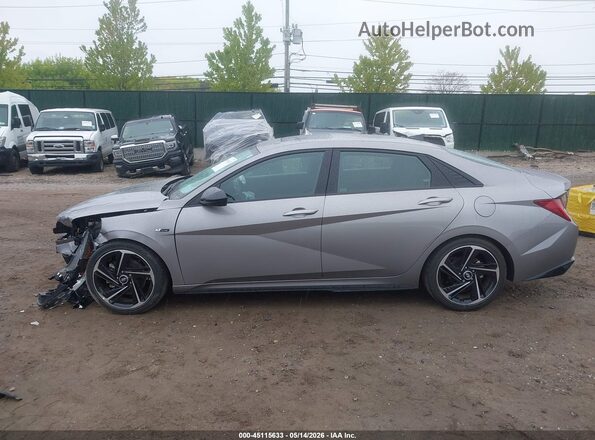 KMHLR4AF7PU525052 2023 HYUNDAI ELANTRA Серый Панорамный вид салона 360°