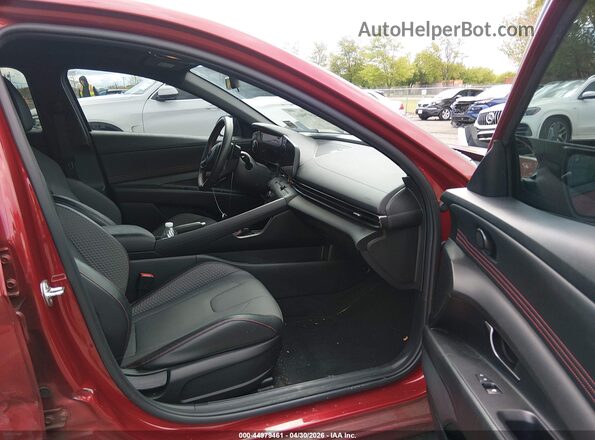 KMHLR4AF7PU681527 2023 HYUNDAI ELANTRA Red Front interior view