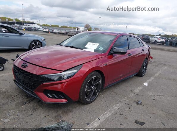 KMHLR4AF7PU681527 2023 HYUNDAI ELANTRA Red Front left
