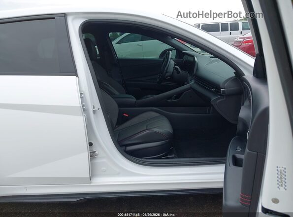 KMHLR4AF8PU432072 2023 HYUNDAI ELANTRA Белый Вид салона спереди