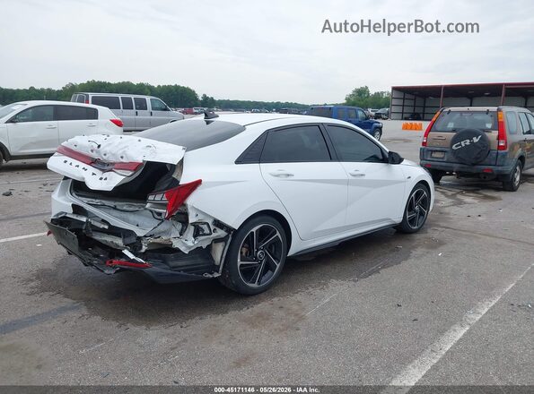 KMHLR4AF8PU432072 2023 HYUNDAI ELANTRA Белый Задняя правая четверть