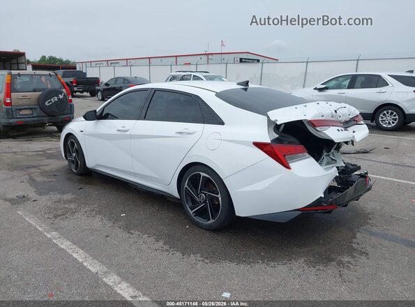 KMHLR4AF8PU432072 2023 HYUNDAI ELANTRA Белый Задняя левая четверть