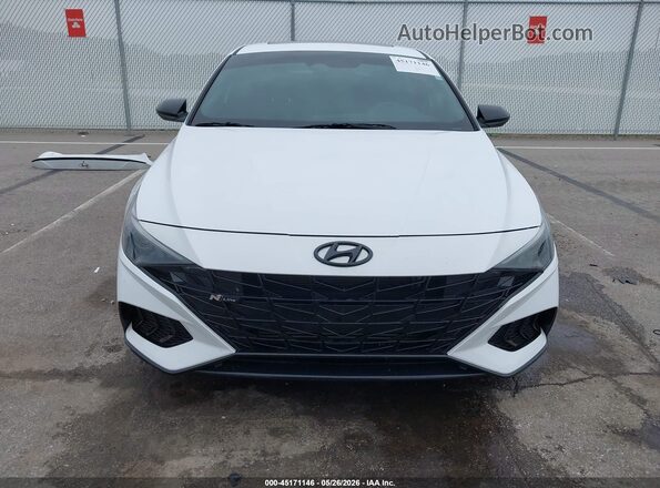 KMHLR4AF8PU432072 2023 HYUNDAI ELANTRA Белый Вид задней части салона