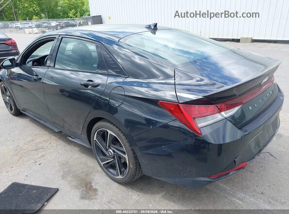 KMHLR4AF8PU527134 2023 HYUNDAI ELANTRA Black უკანა მარცხენა