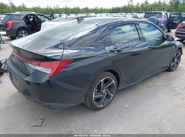 KMHLR4AF8PU527134 2023 HYUNDAI ELANTRA Black უკანა მარჯვენა