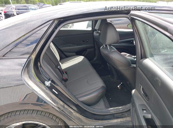 KMHLR4AF8PU527134 2023 HYUNDAI ELANTRA Black VIN კოდის სტიკერის ხედი