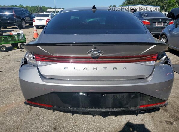 KMHLR4AF9PU515817 2023 HYUNDAI ELANTRA Gray Вид ззаду