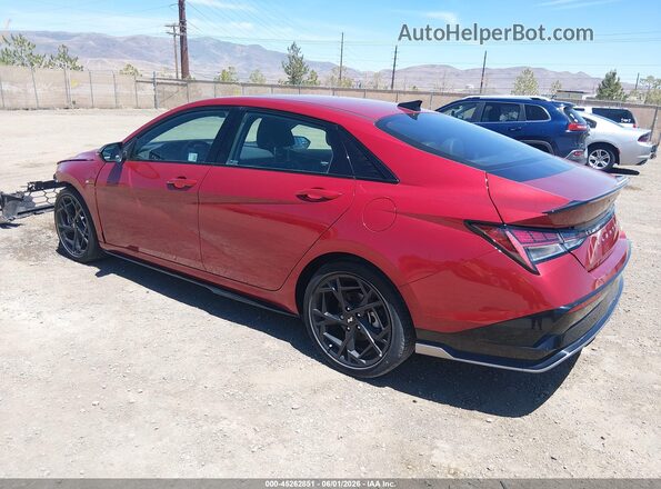 KMHLR4DF2SU892199 2025 HYUNDAI ELANTRA Red Rear left