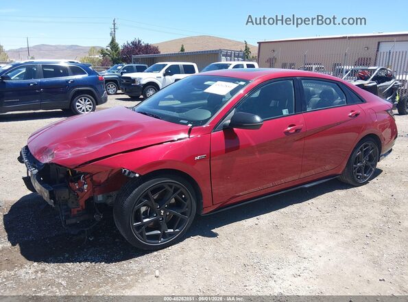 KMHLR4DF2SU892199 2025 HYUNDAI ELANTRA Red Front left