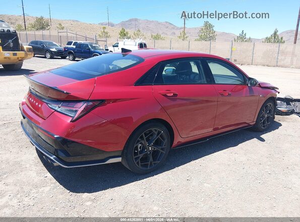 KMHLR4DF2SU892199 2025 HYUNDAI ELANTRA Red Rear right