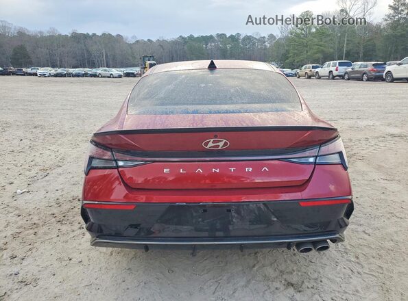 KMHLR4DF7SU015451 2025 HYUNDAI ELANTRA Burgundy უკანა ხედი
