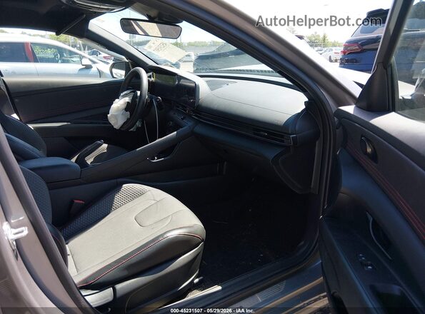 KMHLR4DF8RU714744 2024 HYUNDAI ELANTRA Серебряный Вид салона спереди