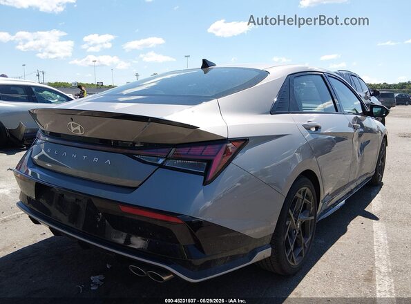 KMHLR4DF8RU714744 2024 HYUNDAI ELANTRA Серебряный Задняя правая четверть