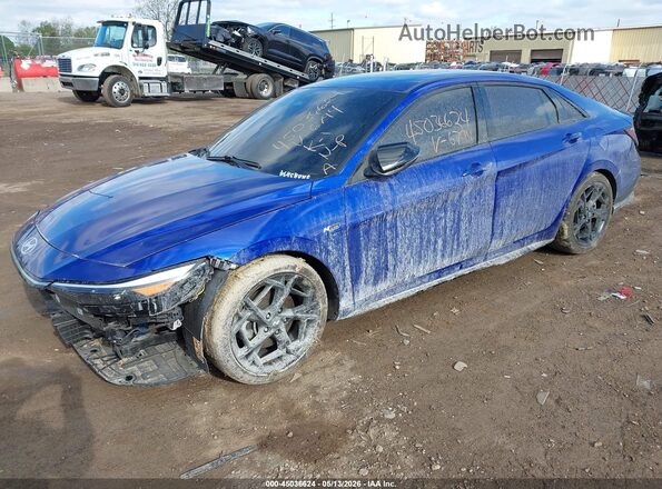 KMHLR4DF9SU016794 2025 HYUNDAI ELANTRA Blue Передня ліва чверть