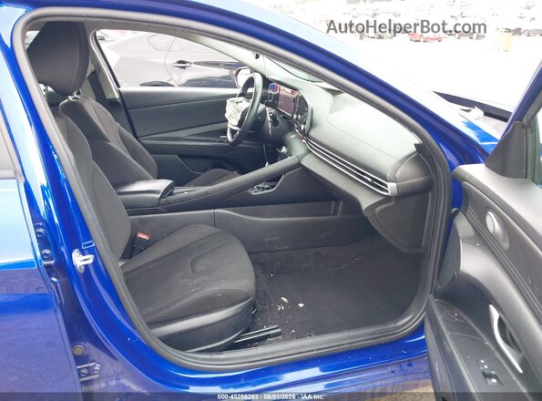 KMHLS4AG0MU065144 2021 HYUNDAI ELANTRA Blue Vista interior delantera
