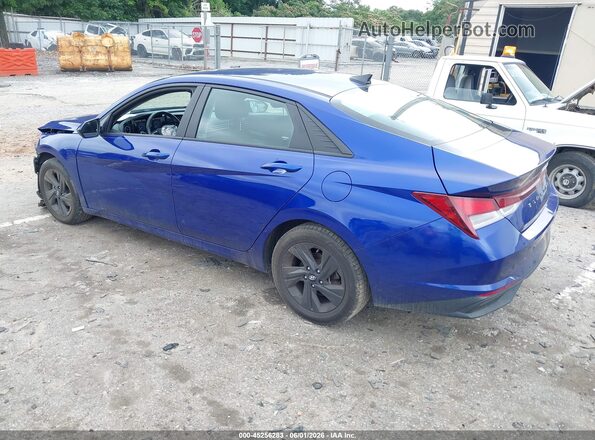 KMHLS4AG0MU065144 2021 HYUNDAI ELANTRA Blue Trasero izquierdo