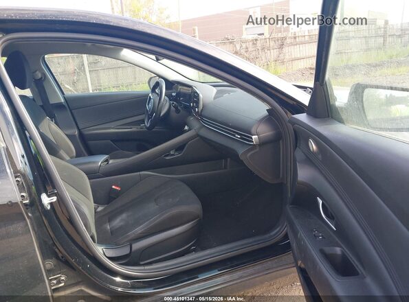 KMHLS4AG0MU101060 2021 HYUNDAI ELANTRA Black წინა სალონის ხედი