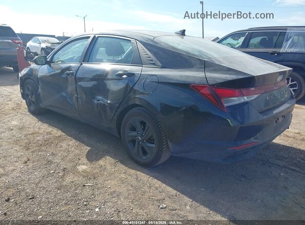 KMHLS4AG0MU101060 2021 HYUNDAI ELANTRA Black უკანა მარცხენა