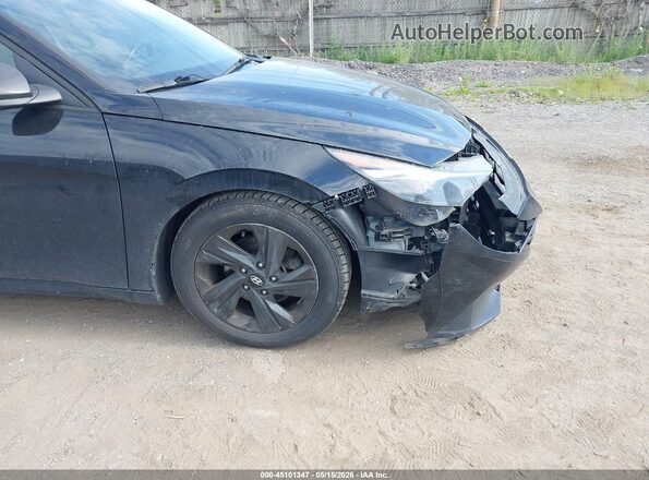 KMHLS4AG0MU101060 2021 HYUNDAI ELANTRA Black წინა ხედი