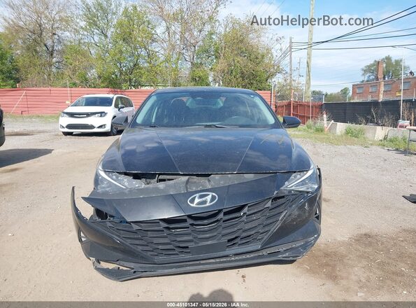 KMHLS4AG0MU101060 2021 HYUNDAI ELANTRA Black ხელსაწყოთა პანელის ხედი