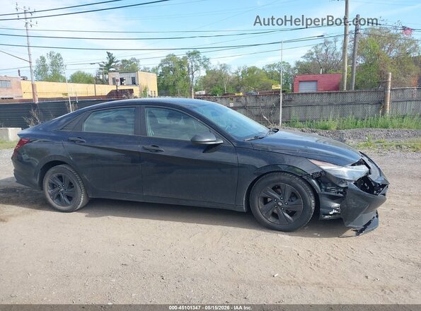 KMHLS4AG0MU101060 2021 HYUNDAI ELANTRA Black უკანა სალონის ხედი