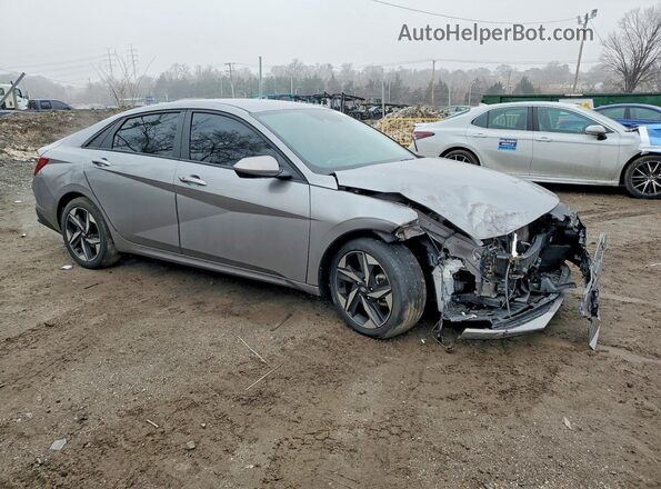 KMHLS4AG0PU412962 2023 HYUNDAI ELANTRA Gray 