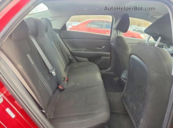 KMHLS4AG0PU521521 2023 HYUNDAI ELANTRA Red Rear seats view