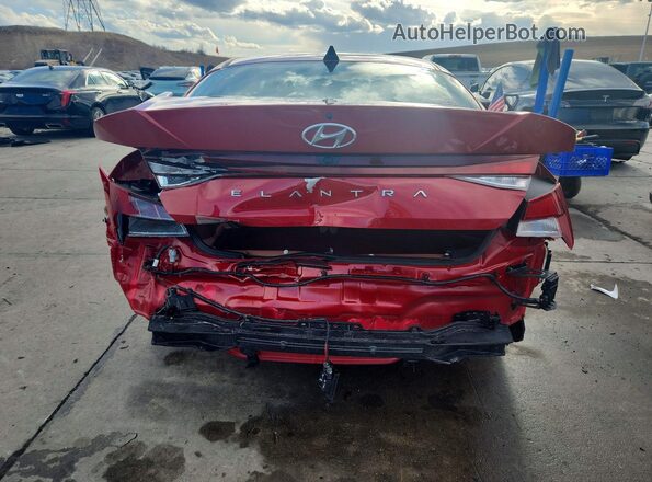 KMHLS4AG0PU521521 2023 HYUNDAI ELANTRA Red Rear view