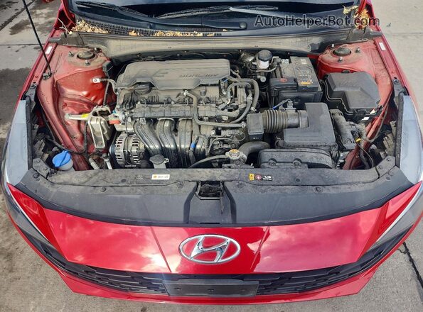 KMHLS4AG0PU521521 2023 HYUNDAI ELANTRA Red Rear interior view