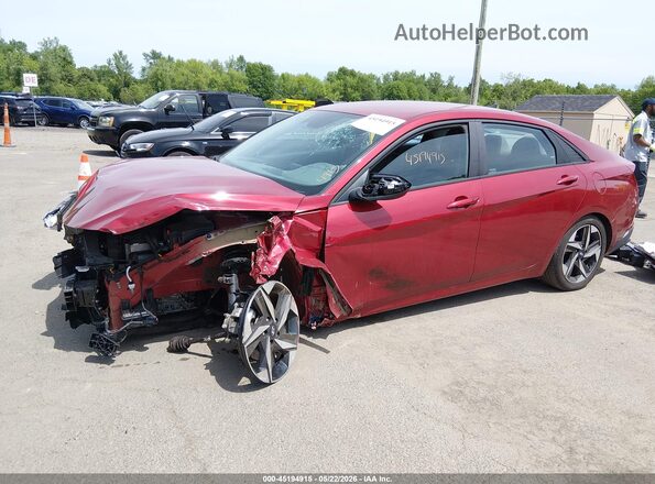 KMHLS4AG0PU579242 2023 HYUNDAI ELANTRA Red Vista tres cuartos delantera izquierda