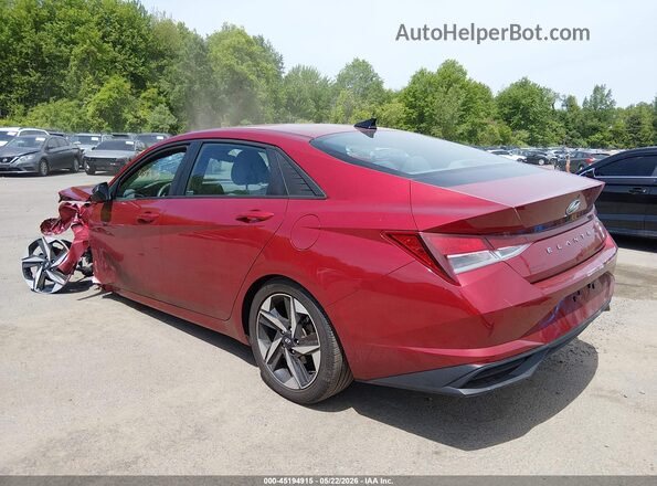 KMHLS4AG0PU579242 2023 HYUNDAI ELANTRA Red Trasero izquierdo