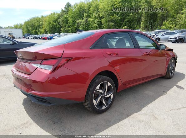 KMHLS4AG0PU579242 2023 HYUNDAI ELANTRA Red Trasero derecho